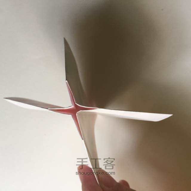 蝴蝶结折法 第5步