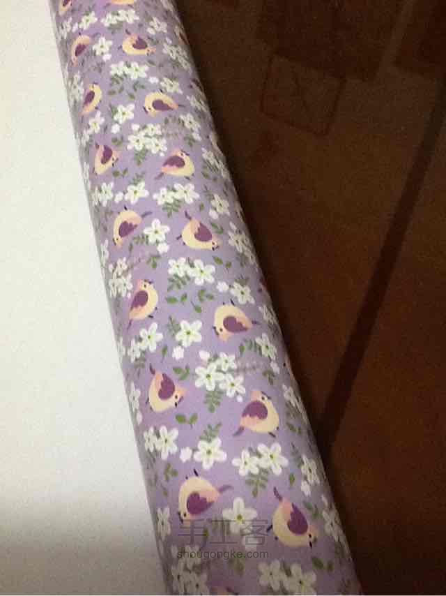 紫色小鸟韩版纸袋教程 第1步