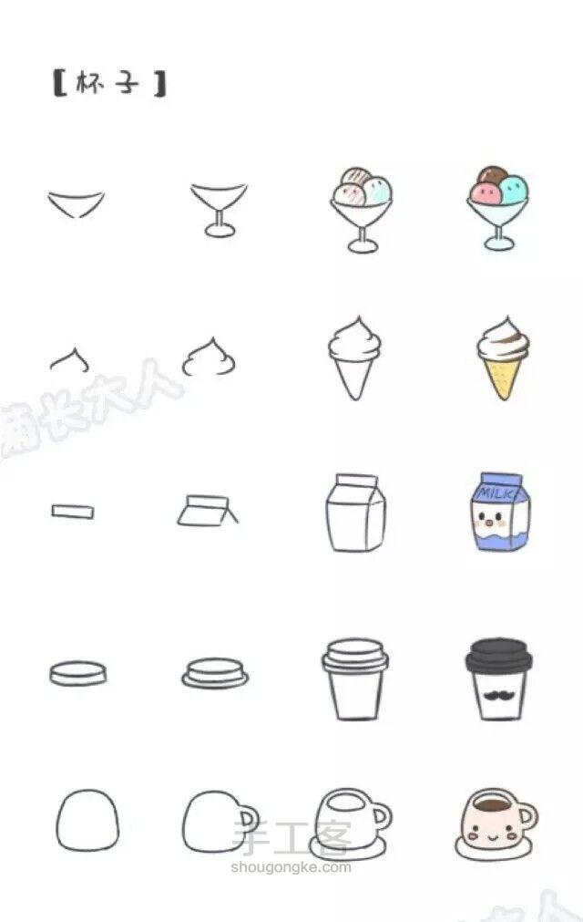 【转载】简笔画Σ(｡･ω･｡)ﾉ♡ 第20步