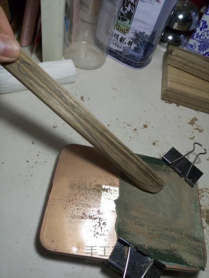 木制裁纸刀——新手、工具不全者皆可做！简单易学哦！！！！！！ 第7步
