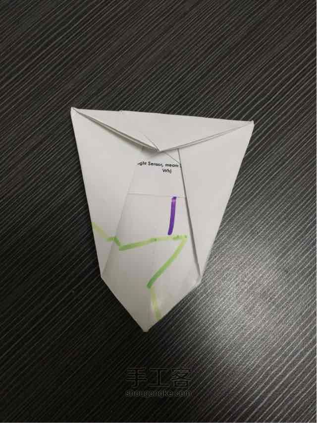 （纸盒系列十三）纸盒的折法 第9步