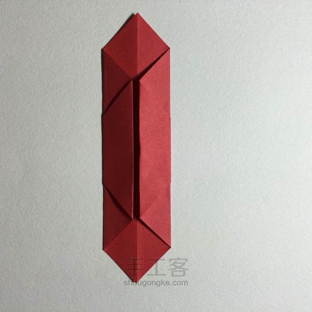 小灯笼折法 第4步
