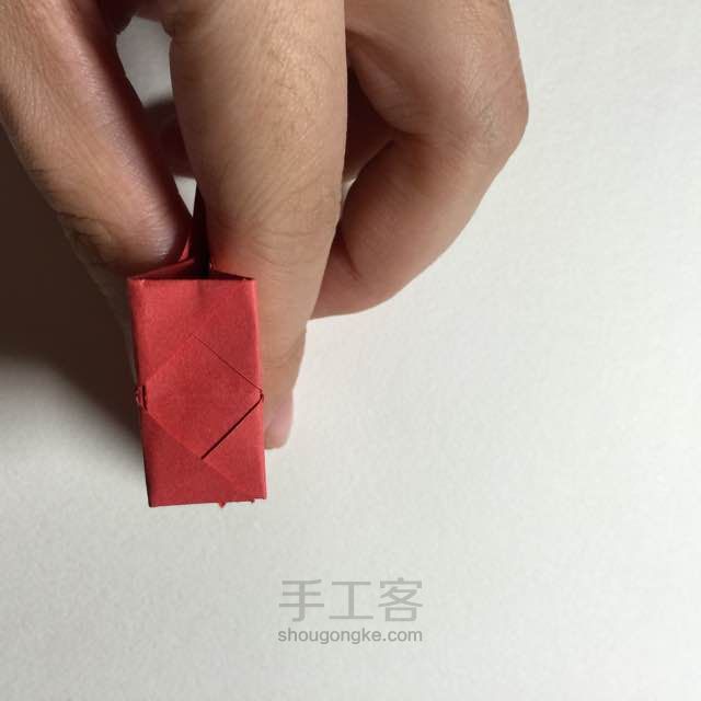 小灯笼折法 第8步