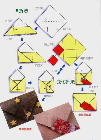 多样折纸信封 第6步