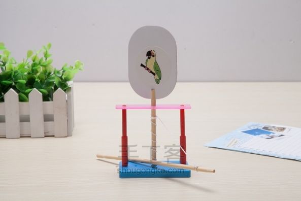 手工DIY笼中鸟感受视觉停留 第3步