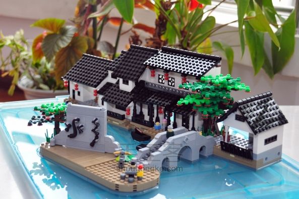 水乡--LEGO写意作品（erickou原创） 第27步