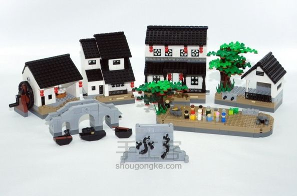水乡--LEGO写意作品（erickou原创） 第21步