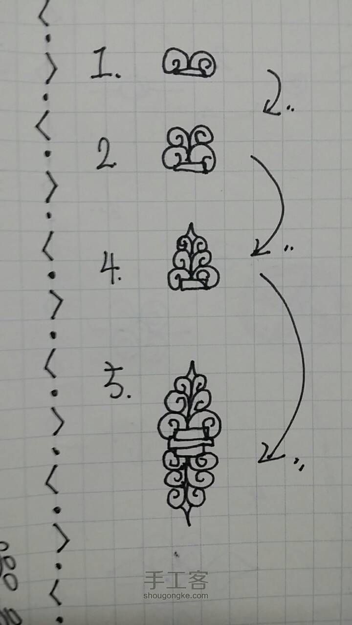 禪绕画初学者之素材积累（二） 第2步