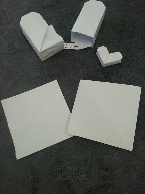 爱心盒子折纸教程！ 第1步