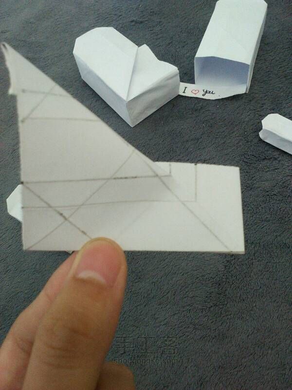 爱心盒子折纸教程！ 第23步