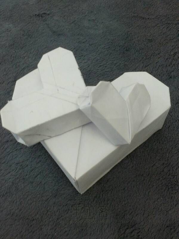 爱心盒子折纸教程！ 第30步