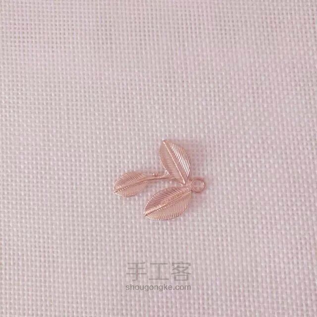 高档华丽陶瓷花金丝片发夹 第4步