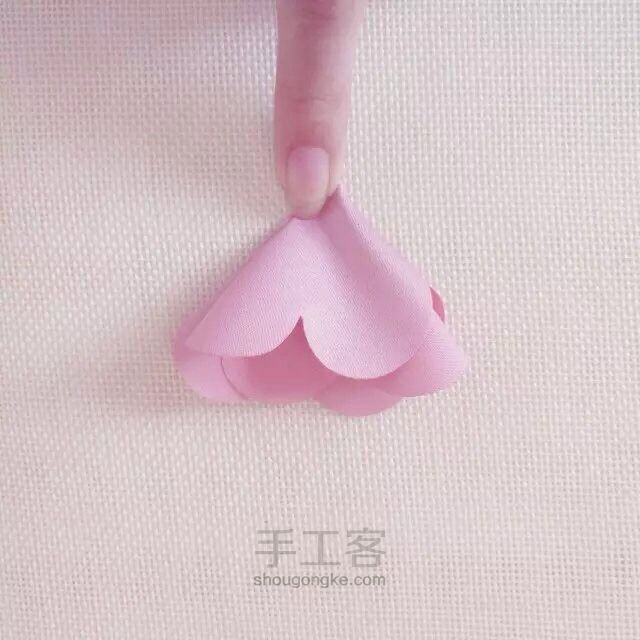 高档华丽陶瓷花金丝片发夹 第9步