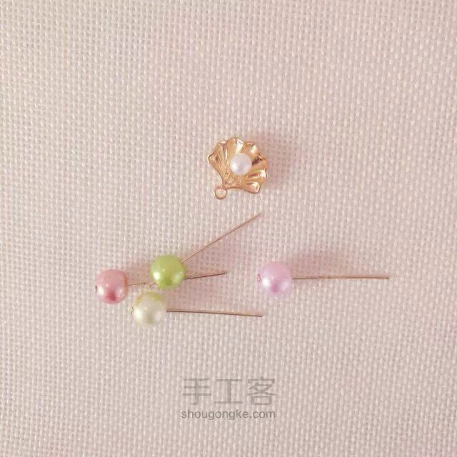 高档华丽陶瓷花金丝片发夹 第16步