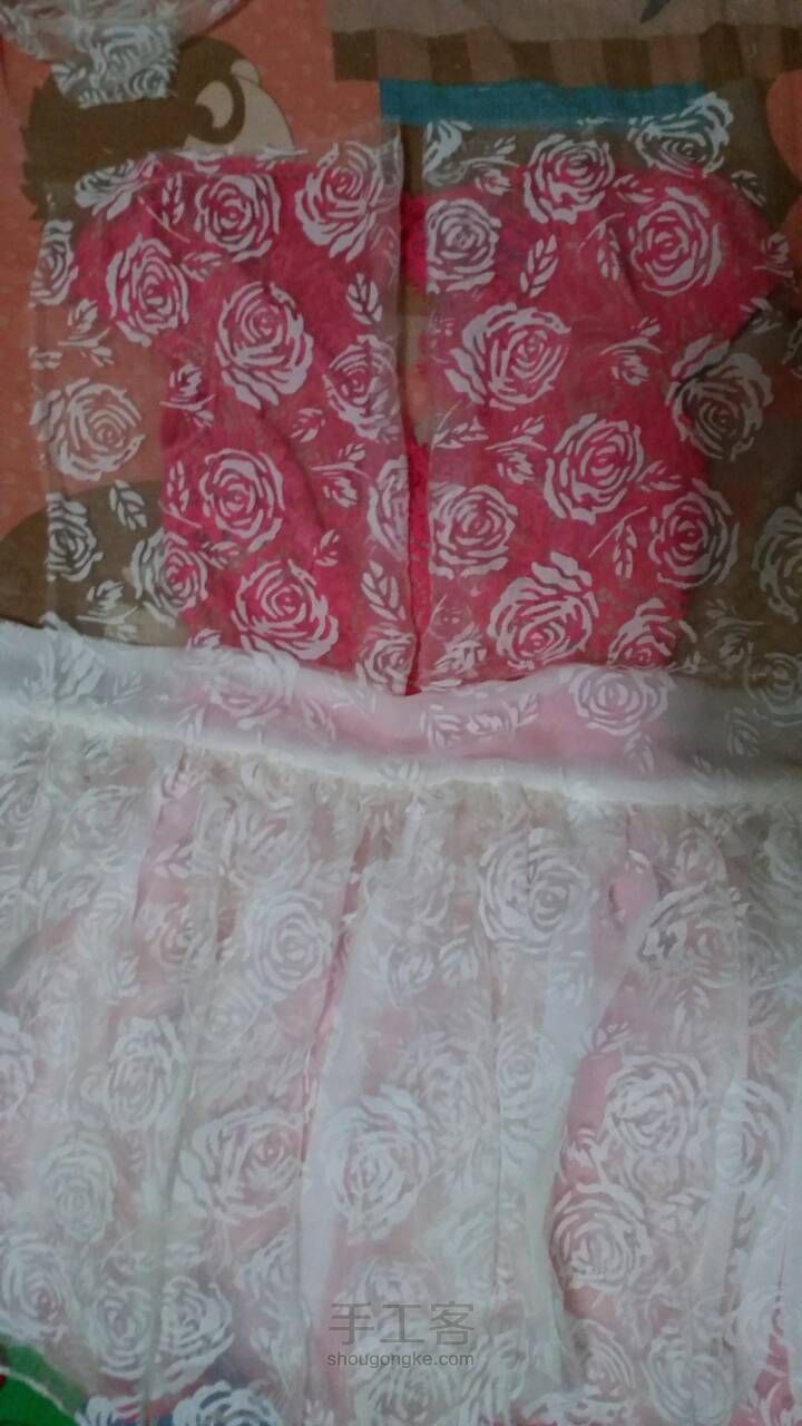仙仙的欧根纱玫瑰连衣裙 第9步