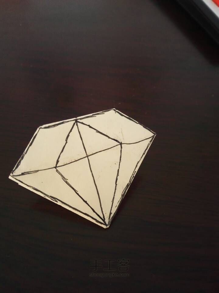 三合一的钻石折纸 第12步