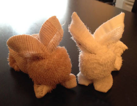 毛巾制作小兔子 第6步