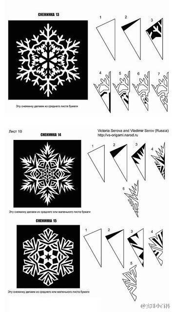 24种雪花窗花教程【转自微博】 第5步