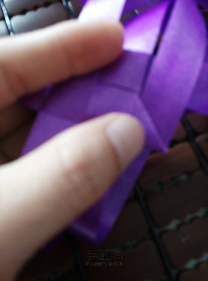 紫色浪漫风铃 第5步
