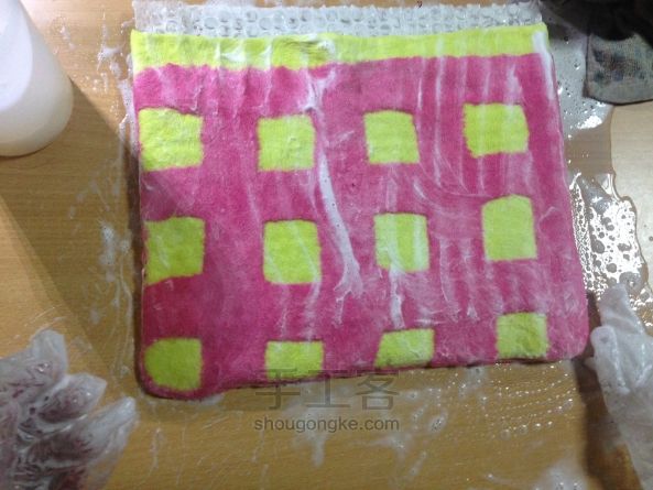 『成品可购』格子纹羊毛毡单肩包 第9步