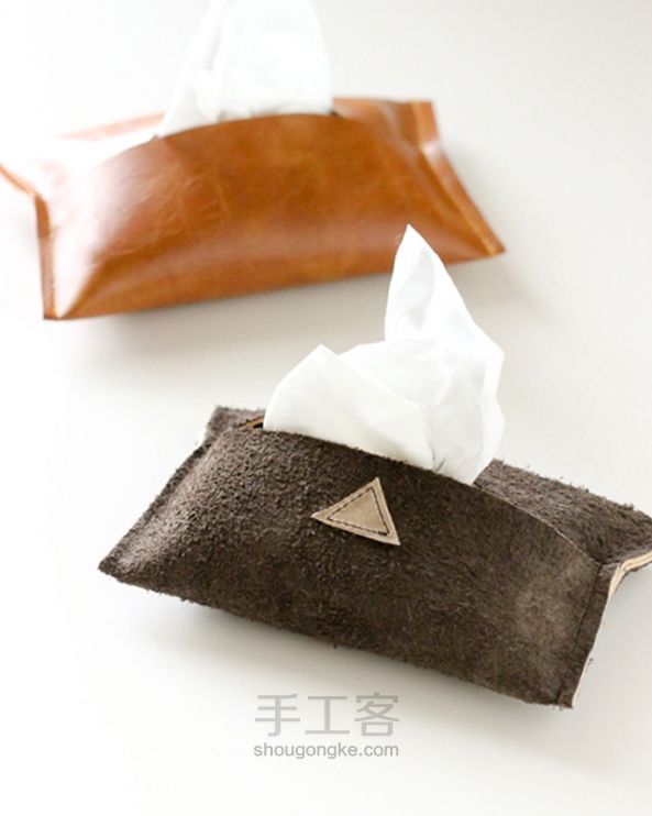 DIY带着皮革去旅行-手工皮革纸巾盒【一叶木出品】 第1步