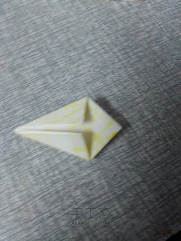 黄色千纸鹤——转 第4步