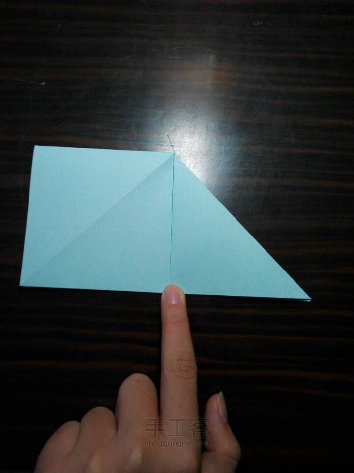 教你折四角盒子 第4步