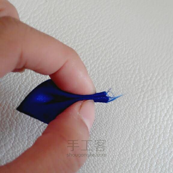 〖成品可售〗 宝蓝发箍 第8步