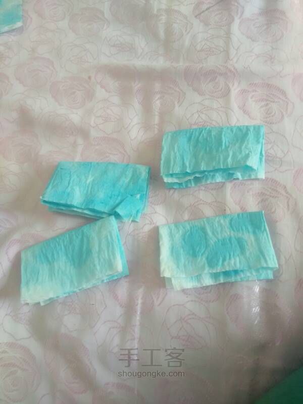 蓝水晶折纸 第3步