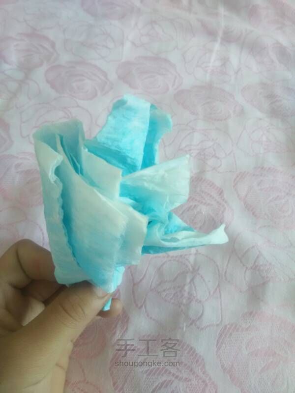 蓝水晶折纸 第6步