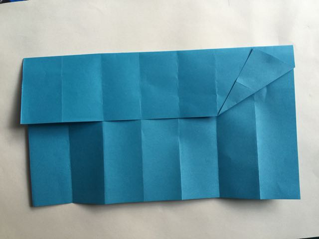 （纸盒系列十六）六角盒折法 第5步