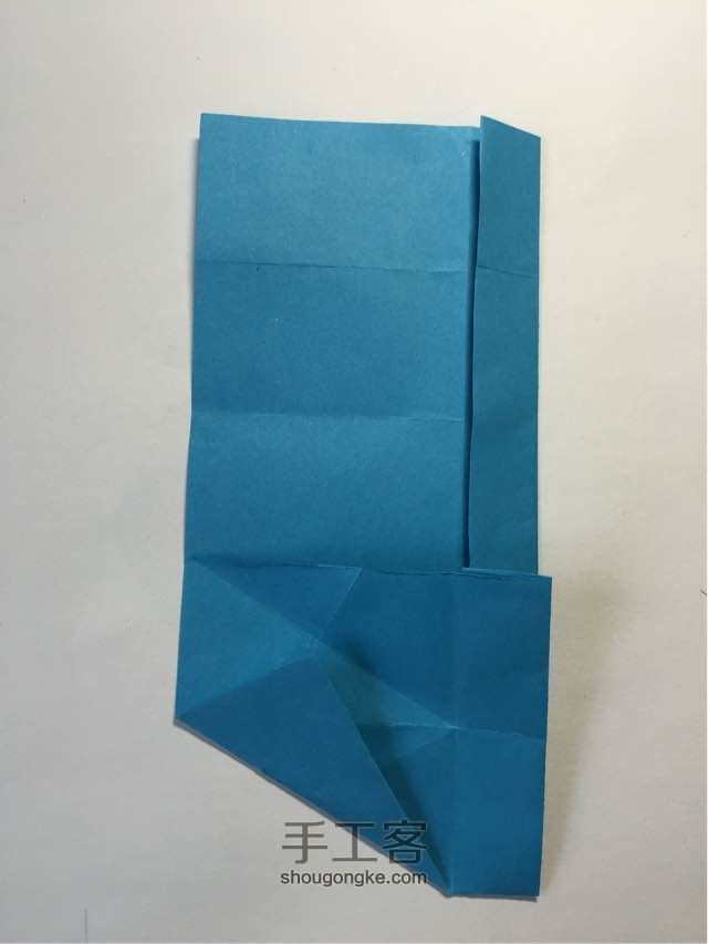 （纸盒系列十六）六角盒折法 第24步