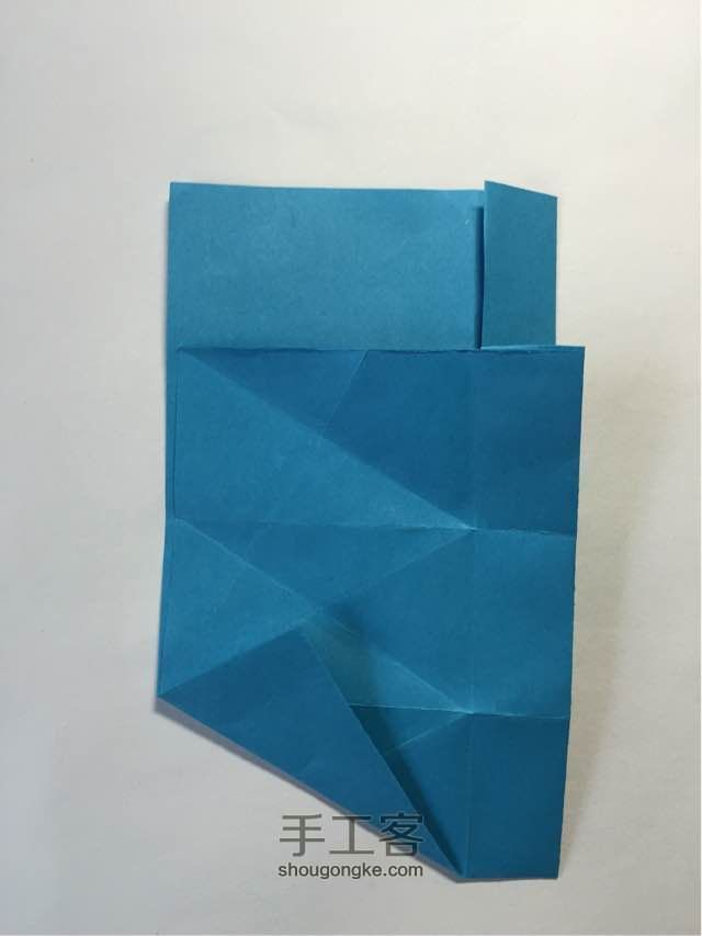 （纸盒系列十六）六角盒折法 第25步