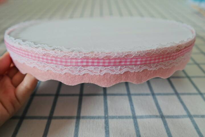 【粉色甜心蛋糕置物盒·不织布系列·宅猫猫】 第45步