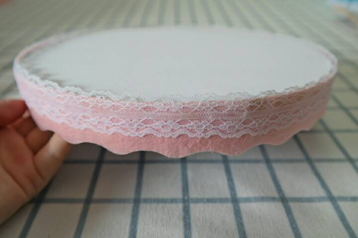 【粉色甜心蛋糕置物盒·不织布系列·宅猫猫】 第44步