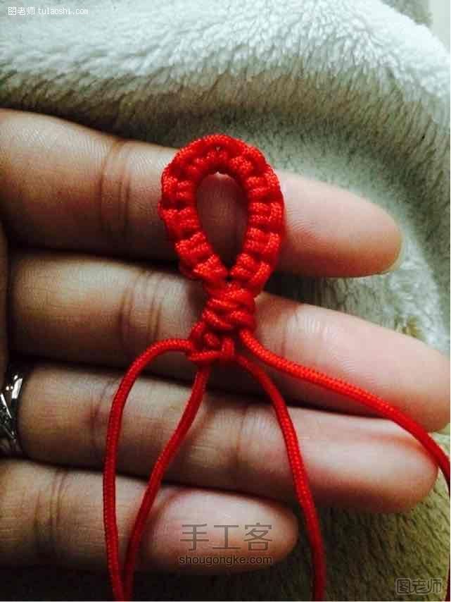 红绳编织之岁岁平安窄版手链 转载 第4步