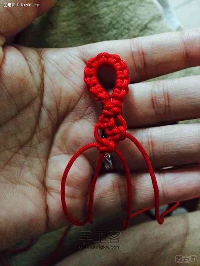 红绳编织之岁岁平安窄版手链 转载 第6步