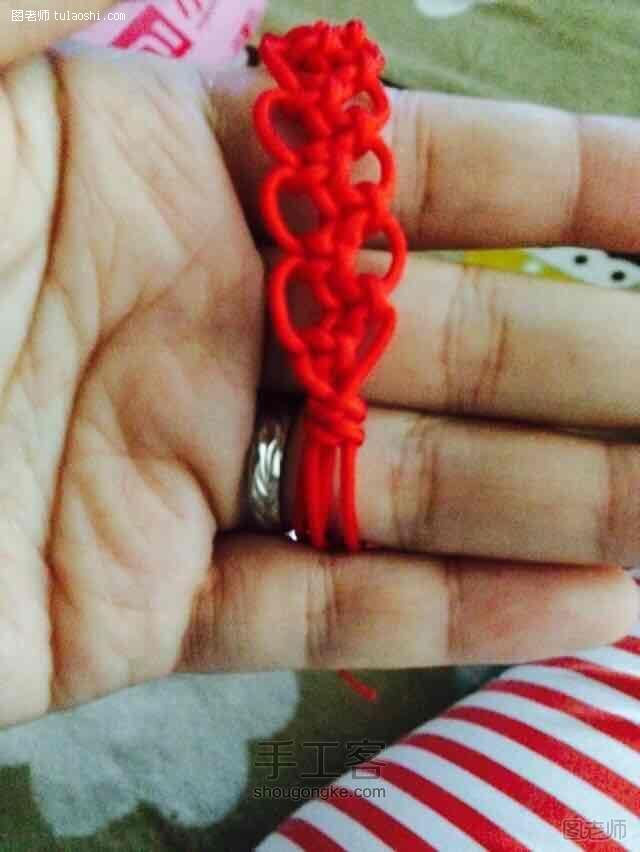 红绳编织之岁岁平安窄版手链 转载 第8步