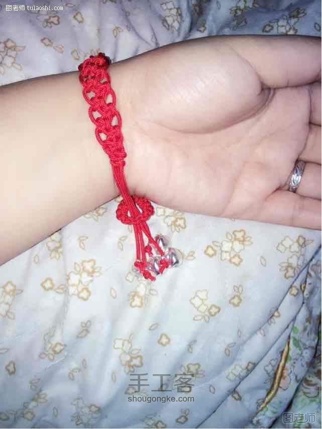 红绳编织之岁岁平安窄版手链 转载 第9步