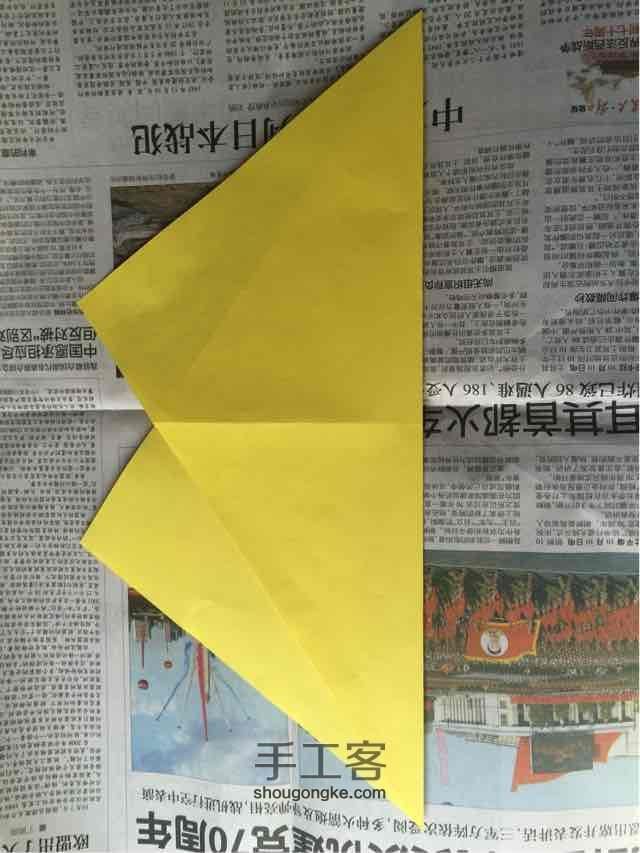 （纸盒系列二十）五角星纸盒折法 第4步