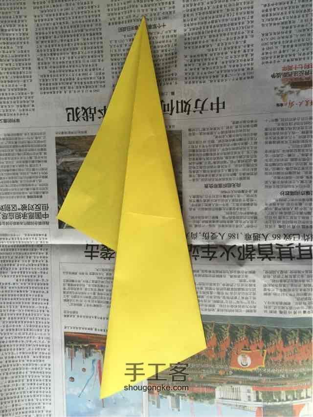（纸盒系列二十）五角星纸盒折法 第6步
