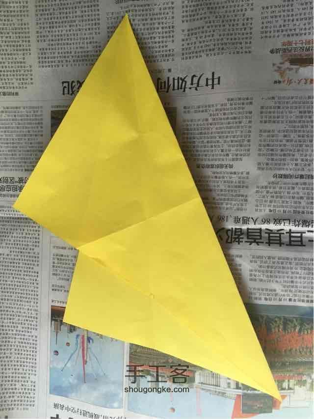 （纸盒系列二十）五角星纸盒折法 第7步