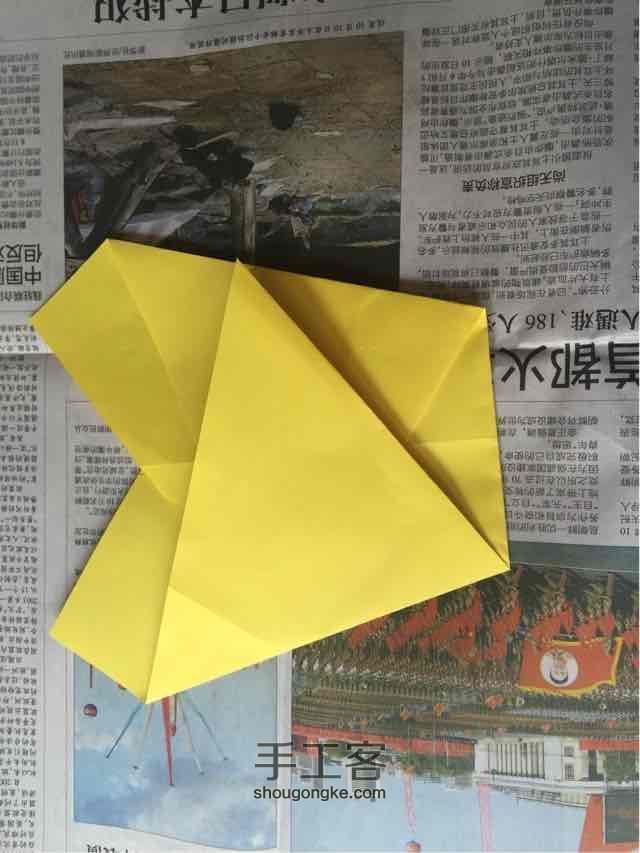 （纸盒系列二十）五角星纸盒折法 第10步