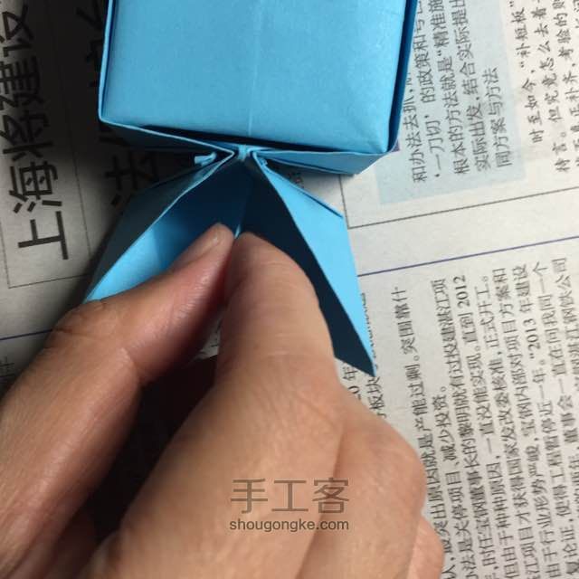 （纸盒系列二十三）糖果盒折法 第17步