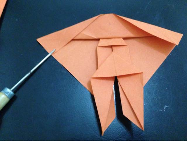 锦鲤鱼折纸 第24步