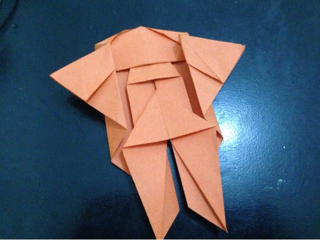 锦鲤鱼折纸 第27步