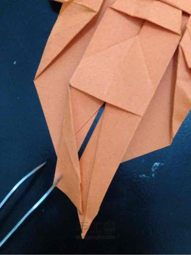锦鲤鱼折纸 第37步