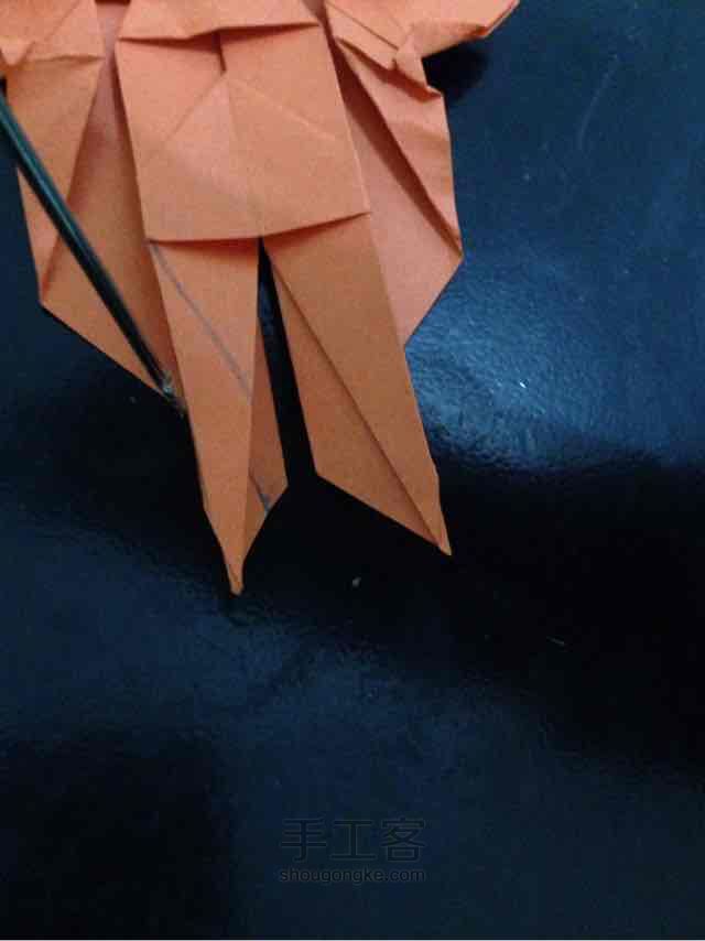 锦鲤鱼折纸 第38步