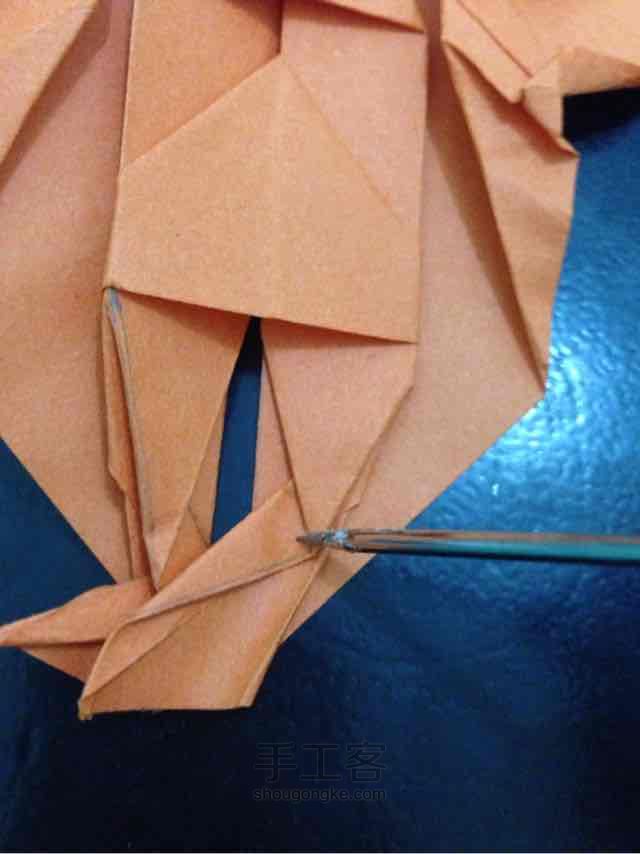 锦鲤鱼折纸 第41步