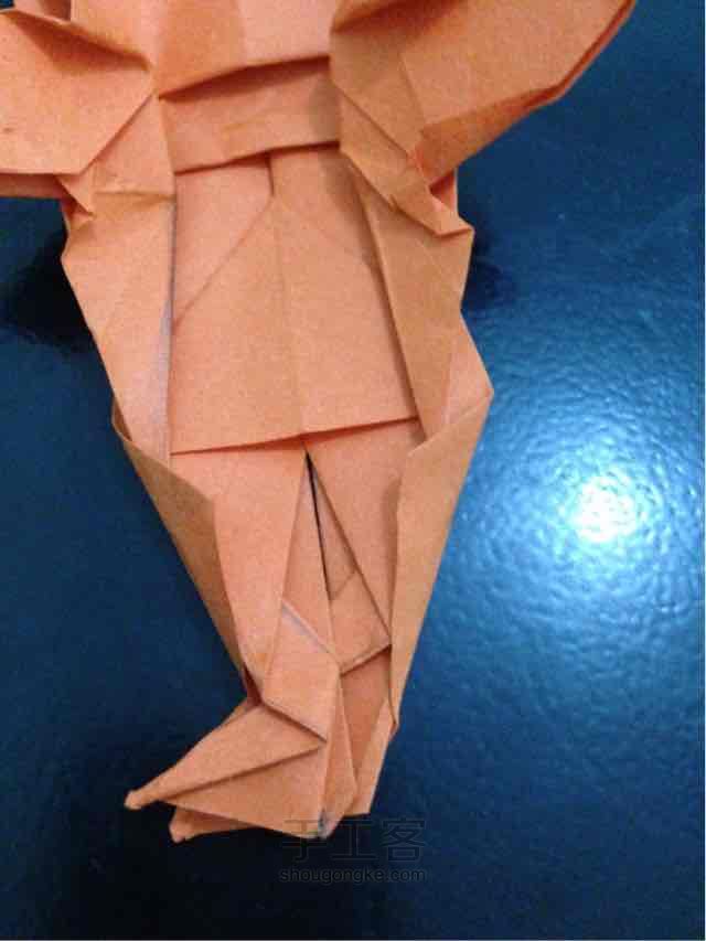 锦鲤鱼折纸 第48步